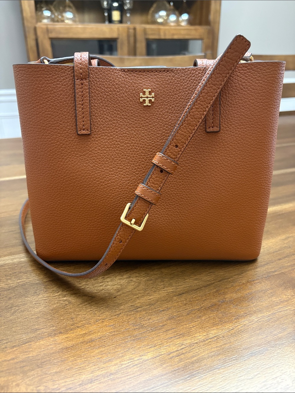 Tory Burch Blake Small Leather Crossbody Tote Bag